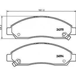 [8973682520] JEUX DE PATIN ISUZU D-MAX 2006/20012